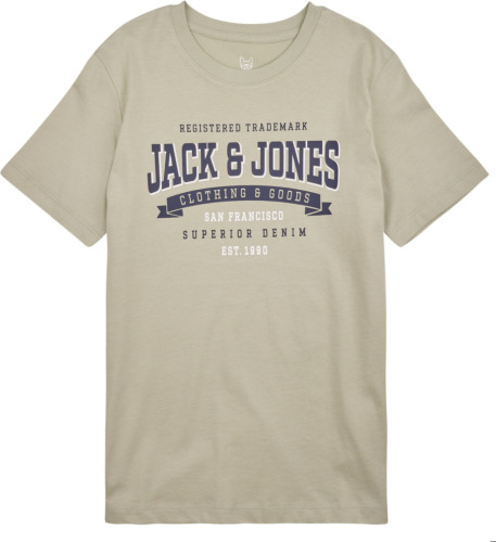 Jack & Jones JUNIOR T-shirt JJELOGO van biologisch katoen pistache groen