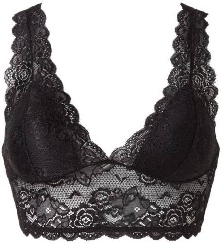 Only kanten voorgevormde bralette zwart