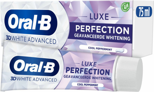 Oral-B 3D White Advanced Luxe Perfection tandpasta - 12 x 75 ml - voordeelverpakking
