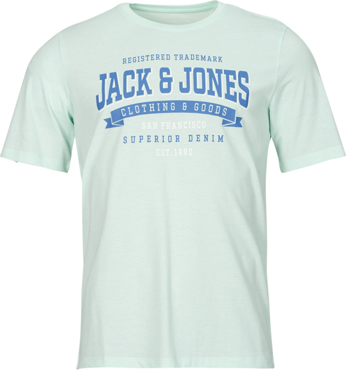 T-shirt Korte Mouw Jack & Jones  JJELOGO TEE SS O-NECK 2 COL SS24 SN