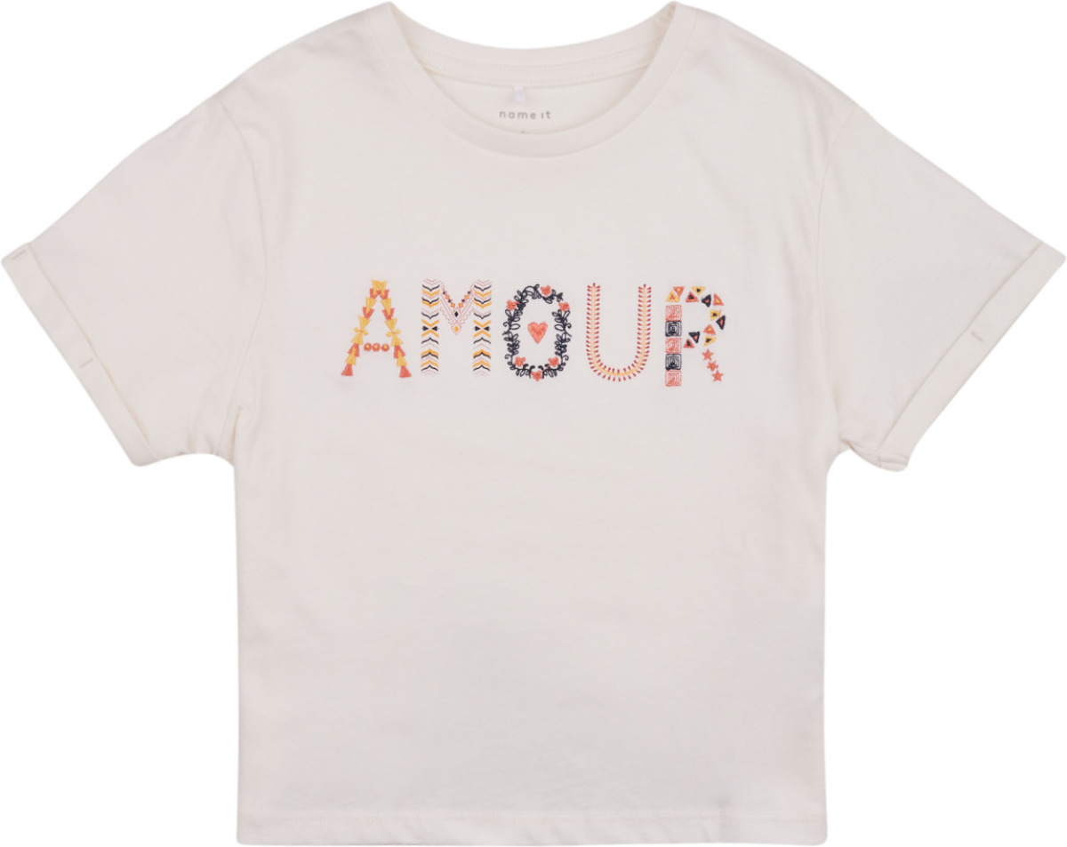 T-shirt Korte Mouw NAME IT  NKFTMORINA SS LOOSE TOP PS