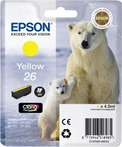 Epson 26 L Cartridge Geel (C13T26144010)