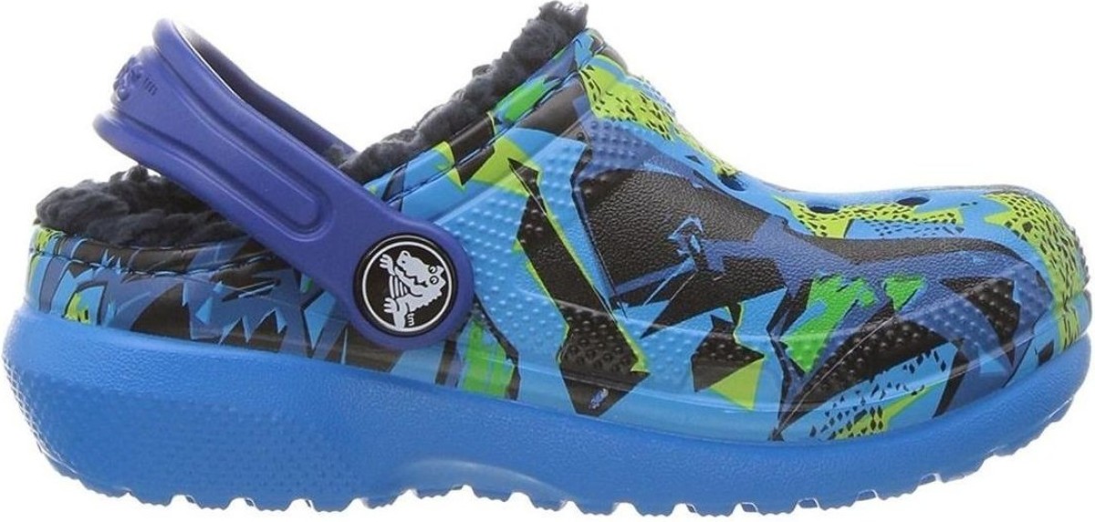 Sandalen Crocs  KID'S CLASSIC FUZZ LINED GRAPHIC CLOG
