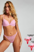 Hunkemöller 6-pack strings Rood