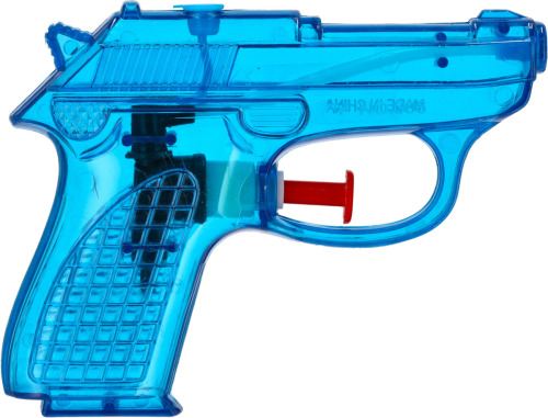 Cepewa Waterpistool Splash Gun - klein model - 12 cm - blauw