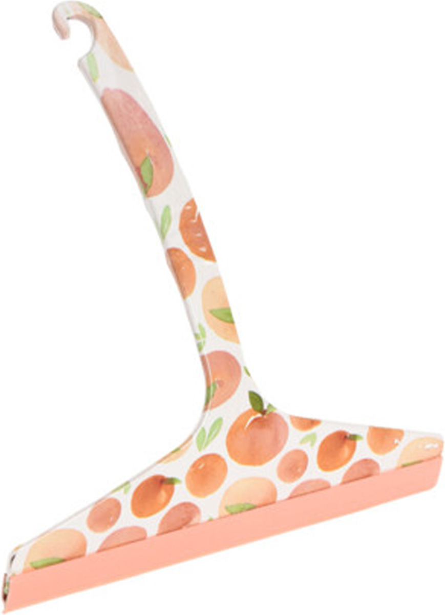 Excellent Houseware Raamwisser - raamtrekker - douchewisser - oranje - pp kunststof - 25 x 20 x 3 cm