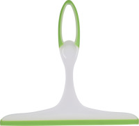 Bathroom Solutions Raamwisser - raamtrekker - douchewisser - wit/groen - pp kunststof - 23 x 25 x 3 cm