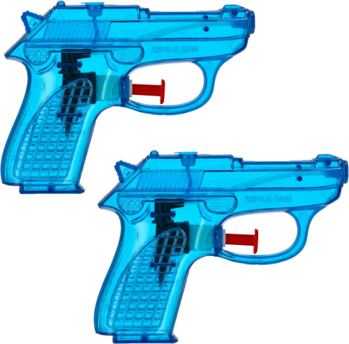 Cepewa Waterpistool Splash Gun - 4x - klein model - 12 cm - blauw
