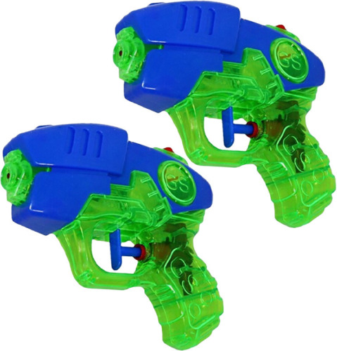 Concorde Waterpistooltje/waterpistool - 4x - blauw/groen - 12 cm - speelgoed