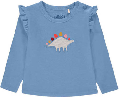 Esprit baby longsleeve met printopdruk blauw