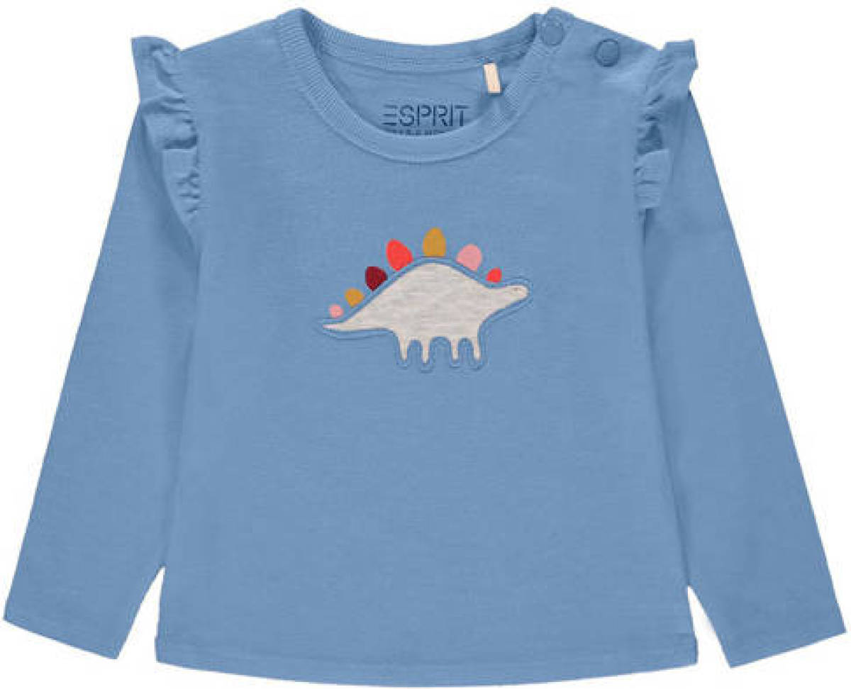 Esprit baby longsleeve met printopdruk blauw