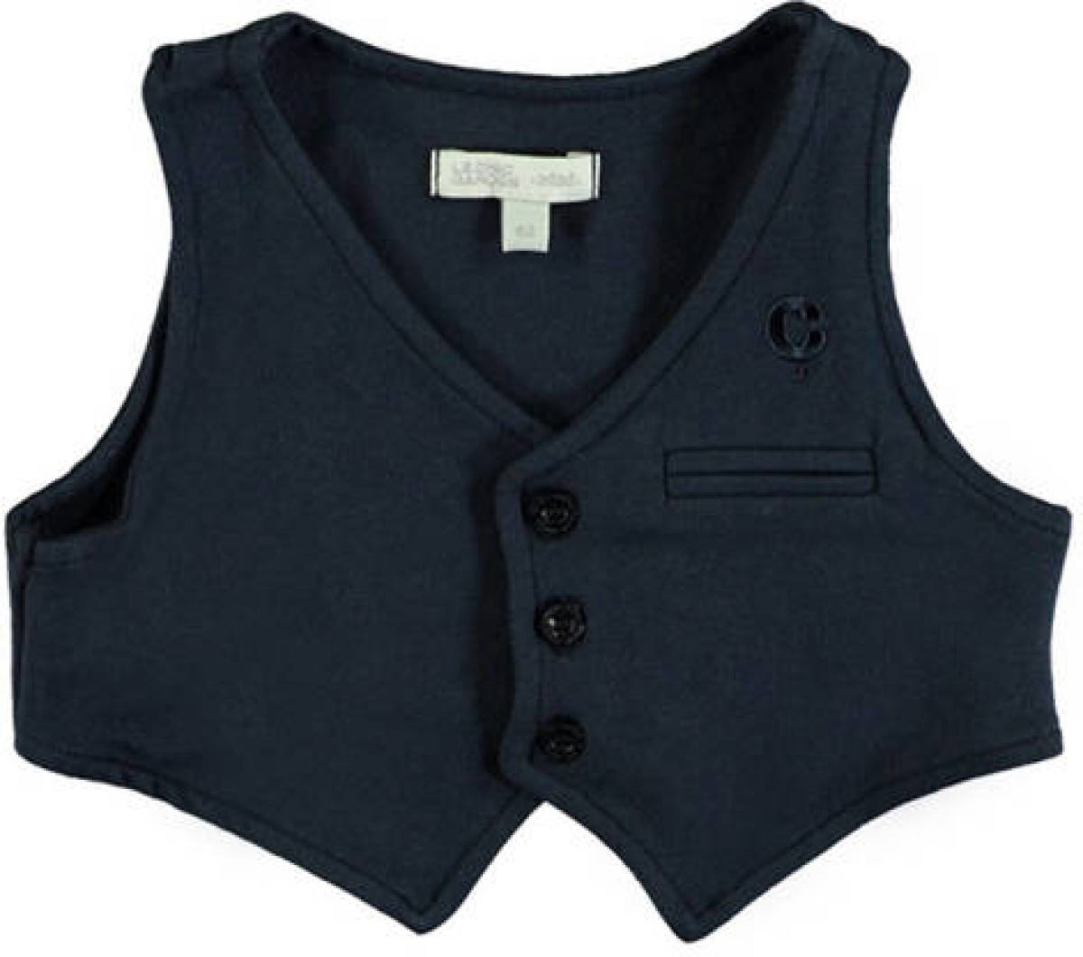 Le Chic baby gilet blauw