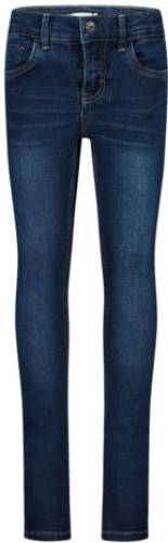 NAME IT skinny jeans NKMPETE met visgraat blauw