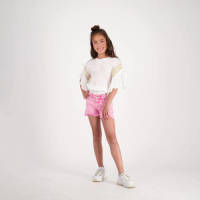 Vingino T-shirt met krijtstreep wit