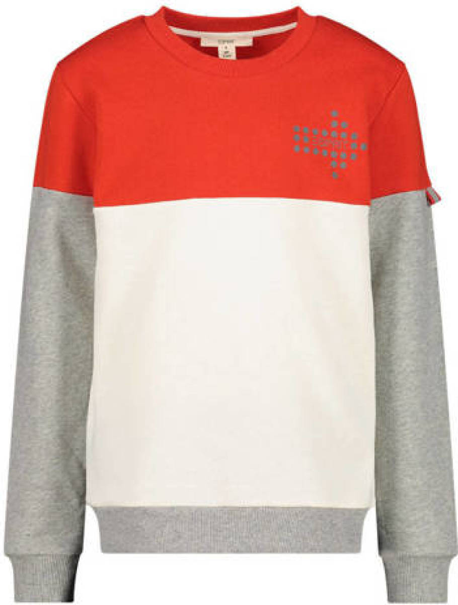 Esprit sweater met printopdruk rood