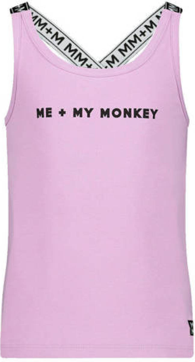 Me & My Monkey singlet met logo lila