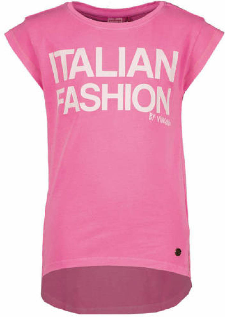 Vingino T-shirt met tekst roze
