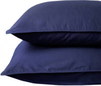 wehkamp home katoenen kussensloop donkerblauw (set van 2) (60x70 cm)