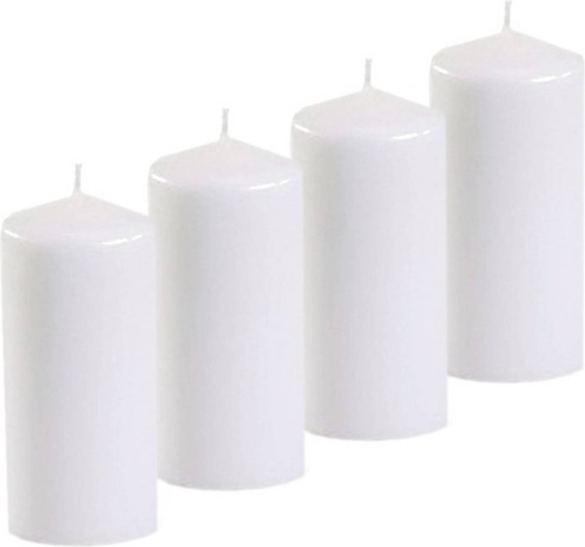 Conpax Candles 6x Stompkaarsen wit 5 cm doorsnede - Stompkaarsen