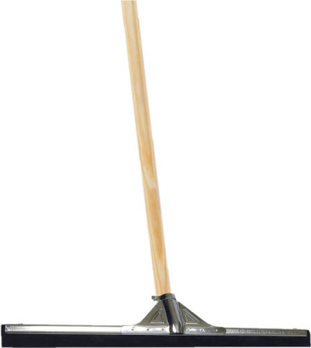 Betra Vloertrekker/douchetrekker voor water metaal/rubber 75 cm met houten steel 150 cm - Vloerwissers