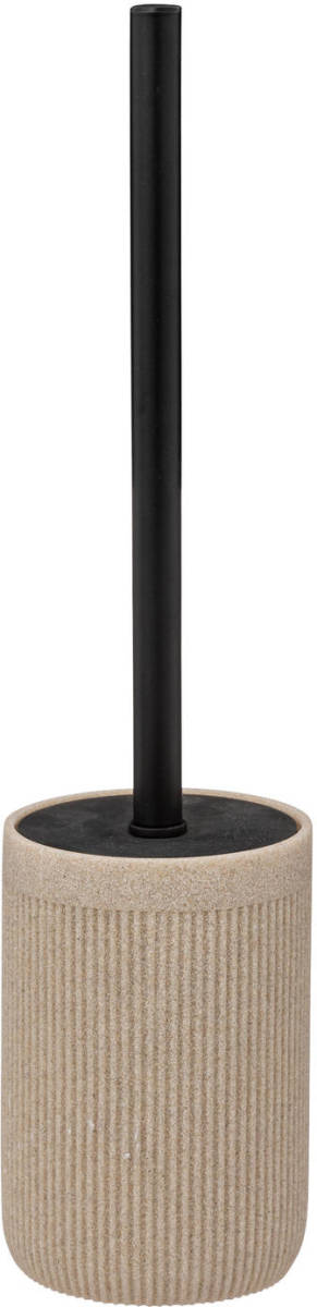 CASA DI ELTURO Toiletborstel met houder Nordic Stone - Beige - H40 cm