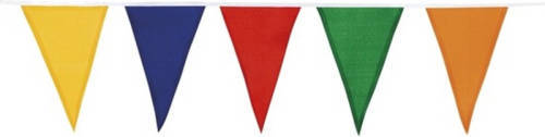 Boland 3x Katoenen vlaggenlijn gekleurd 10 meter - Vlaggenlijnen