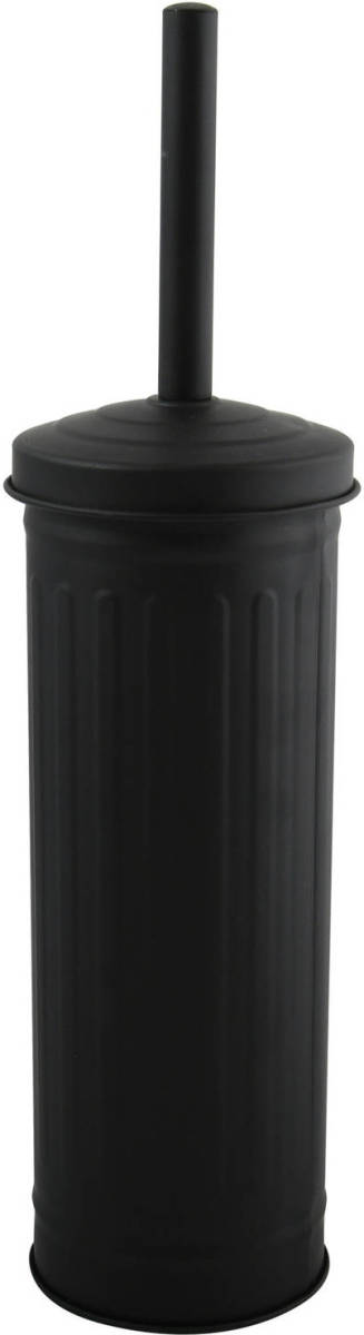 Spirella MSV Industrial Toilet/wc-borstel houder - metaal - zwart - 38 cm - Toiletborstels