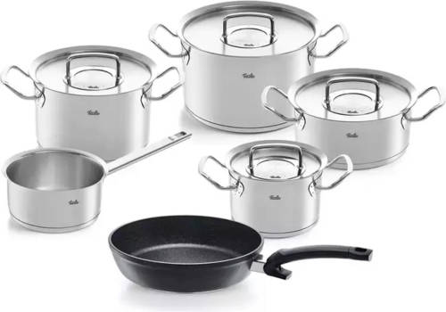 Fissler Original-Profi Pannenset met Steelpan, Adamant Koekenpan 6-delig
