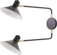Beliani KADASSA - Muurlamp-Zwart-Staal