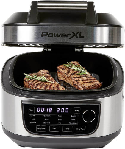 MediaShop PowerXL Multicooker - 12-in-1 fornuis met AirFryer functie - voor frituren, koken, frituren en als elektrische grill