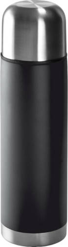 Benza Thermosfles / Isoleerfles - RVS - 0.45 Liter - Dubbelwandig - Verwarmen & koelen - Matzwart & Rvs