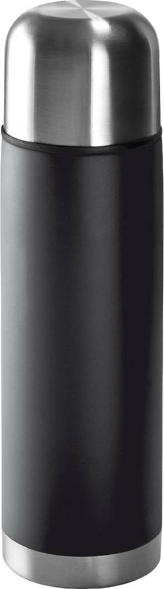 Benza Thermosfles / Isoleerfles - RVS - 0.45 Liter - Dubbelwandig - Verwarmen & koelen - Matzwart & Rvs