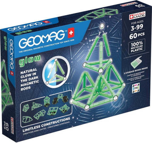 Geomag Glow Set Recycled - 60-delig