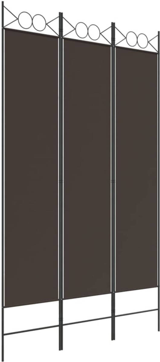 The Living Store Kamerscherm Bruin 120x200 cm - Inklapbaar en Duurzaam