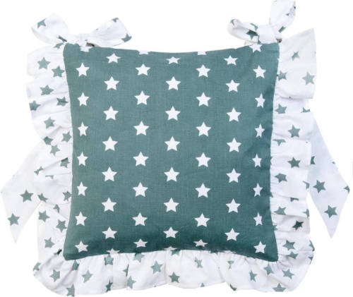 Benza Clayre & Eef stoelkussenhoes - CATCH A STAR - Grijsgroen - 40 x 40 cm