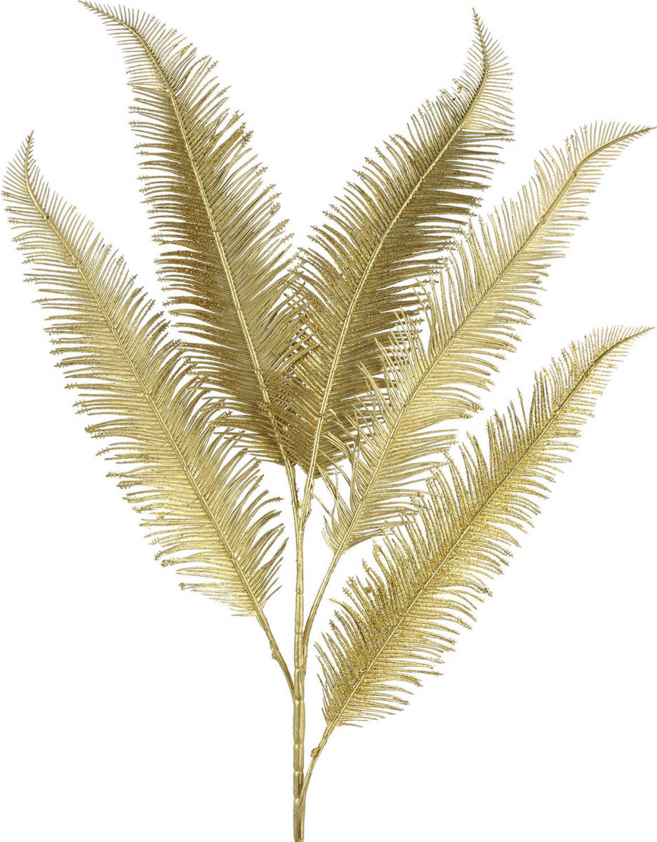 Tom woondecoratie varen 84 x 19 cm polyresin goud