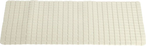 Excellent Houseware Anti-slip badmat creme wit 69 x 39 cm rechthoekig - Badmatjes