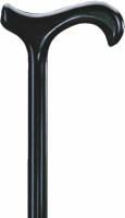 Gastrock Houten Wandelstok - Beukenhout - Zwart - Derby handvat - Voor heren en dames - Lengte 94 cm