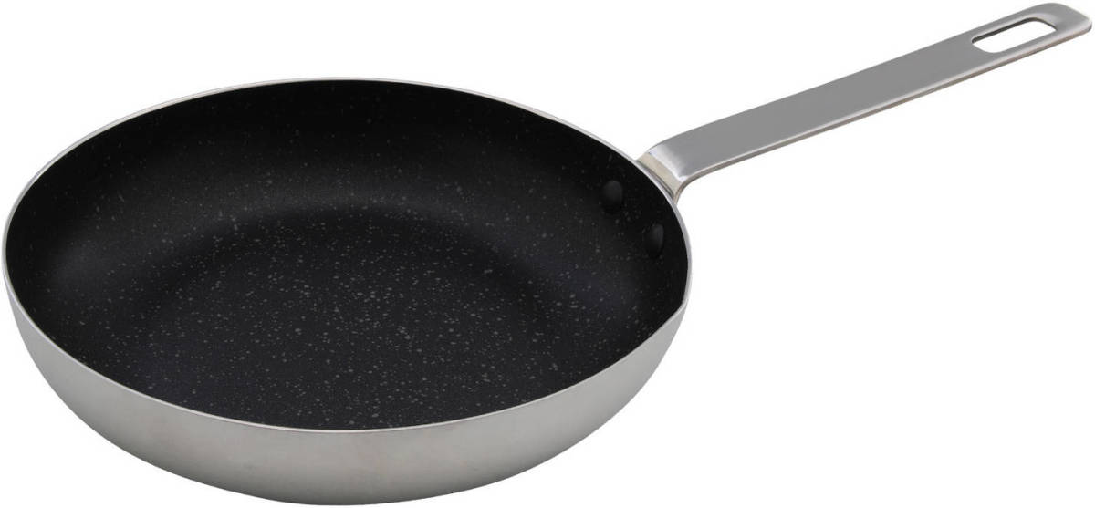 Svenska Living Aluminium koekenpan/hapjespan zilver met anti-aanbak laag 24 cm - Koekenpannen