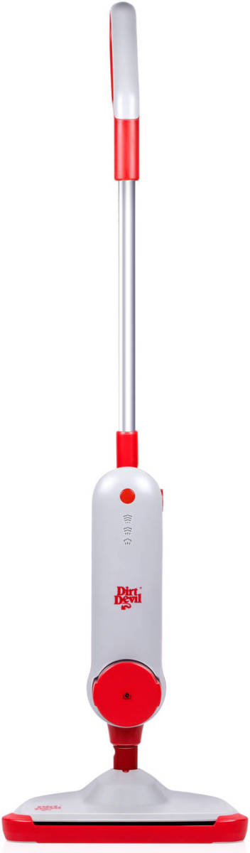 Dirt Devil Stoomdweil DD7002 - 1300W - Stoomreiniger voor Vloeren - 7,5 Meter Bereik - Stoomniveau Instellen - Wit/Rood