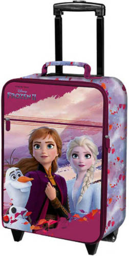 Disney trolley Frozen II 32 liter softcase paars/blauw