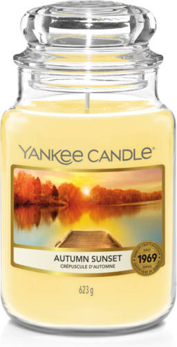 Yankee Candle Geurkaars Large Autumn Sunset - 17 cm / ø 11 cm