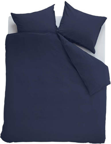 Beddinghouse Dekbedovertrek Care Change - Navy-1-persoons (140 x 200/220 cm)