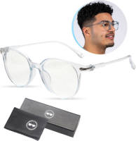 LC Eyewear Computerbril - Blauw Licht Bril - Blue Light Glasses - Beeldschermbril - Unisex - Transparant Blauw