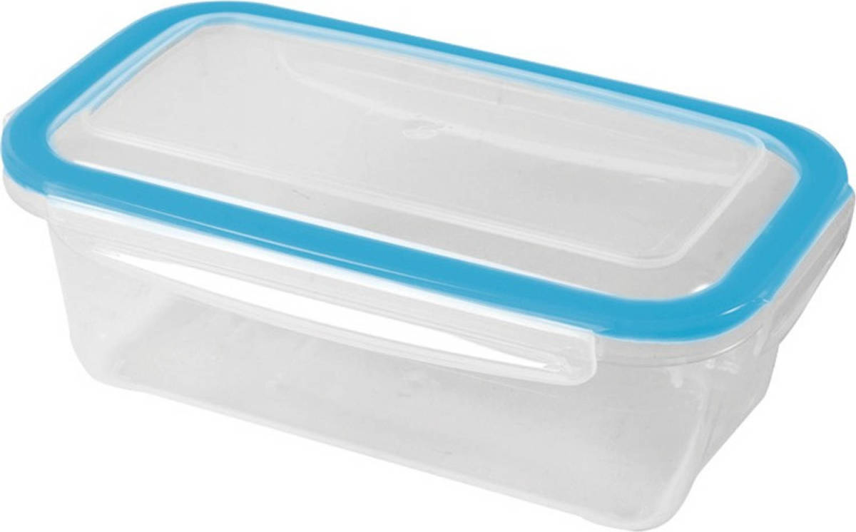 Hega Hogar 1x Voedsel plastic bewaarbakje 0,75 liter transparant - Vershoudbakjes