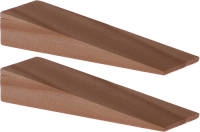 Deltafix Deurwig - 2x - hout - 7 x 1,2 cm - deurstopper - Deurstoppers