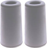 Deltafix Deurbuffer - 2x - deurstopper - grijs - rubber - 75 x 40 mm - Deurstoppers