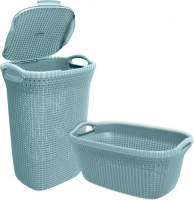 Curver Knit wasbox & heupwasmand - misty blue