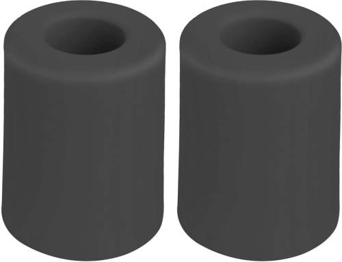 Deltafix Deurbuffer - 2x - deurstopper - zwart - rubber - 50 x 35 mm - Deurstoppers