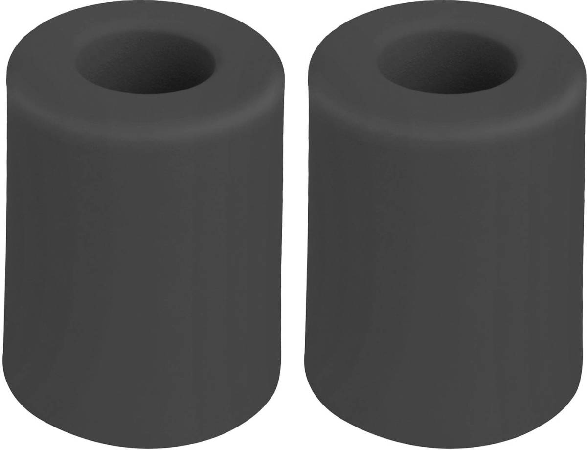 Deltafix Deurbuffer - 2x - deurstopper - zwart - rubber - 50 x 35 mm - Deurstoppers